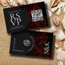 Maroon Elegant QR Code UAWG Muslim Wedding Website