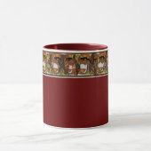 Maroon Ethiopian Traditional Art Tasse (Zentrum)