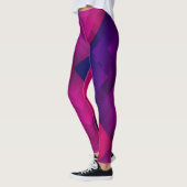 Maroon Farbe geometrische einfache Design Leggings (Links)