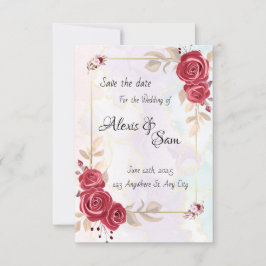 Maroon-Farbmotiv in abstrakten Farben Einladung