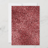 Maroon Floral Nikah Islamische Hochzeit Einladung (Rückseite)