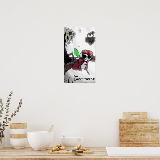 Maroon Fluchtplakat Poster (Küche)