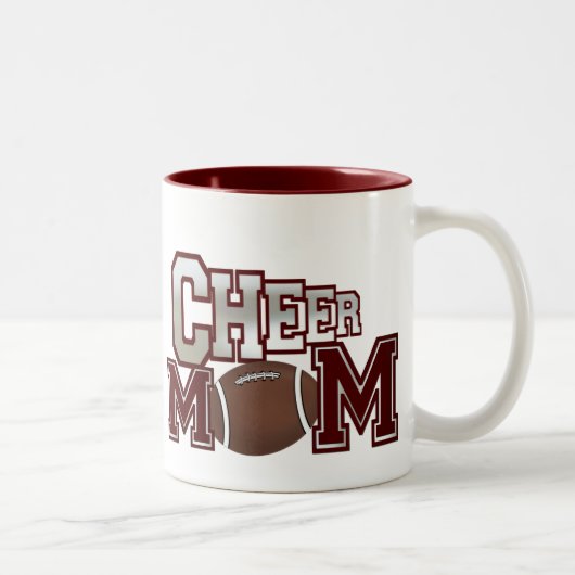 Maroon Football Cheer Mama Tasse (Rechts)