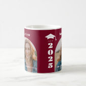 Maroon Foto Abschluss Kaffeetasse (Mittel)