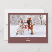 Maroon Frohe Weihnachten 2 Foto Weihnachten (Rückseite)