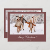 Maroon Frohe Weihnachten 2 Foto Weihnachten (Vorne/Hinten)