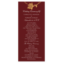 Maroon für die Hochzeit von Burgundy Gold Floral