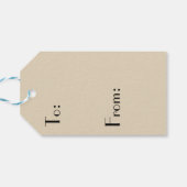 Maroon Gift Tag Geschenkanhänger (Rückseite Horizontal)