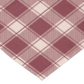 Maroon Gingham Herbst Herbst Tischdecke (Schrägansicht)