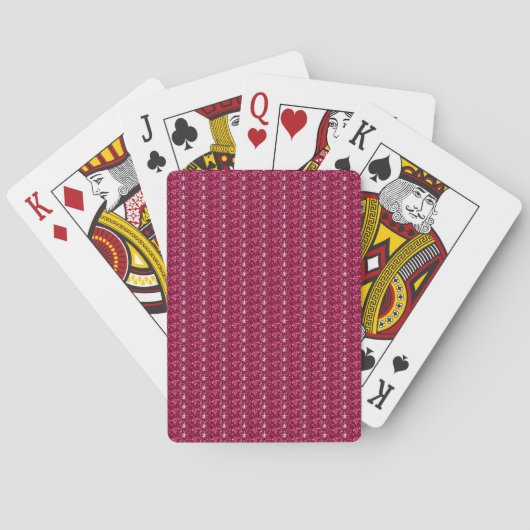 Maroon Glitzer Cards spielen Spielkarten (Rückseite)