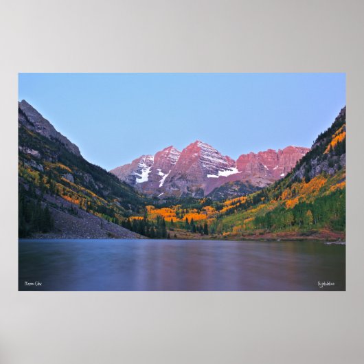 Maroon Glow Poster (Vorne)