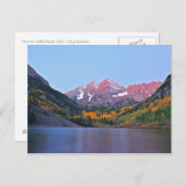 Maroon Glow Postkarte (Vorne/Hinten)