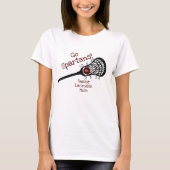 Maroon Go Team Lacrosse Mama T-Shirt (Vorderseite)