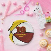 Maroon Gold Basketballmannschaft wählt Party Pappteller (Party)