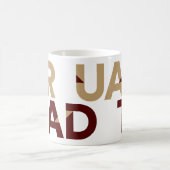 Maroon Gold Big Bold Abschluss für knackige Buchst Kaffeetasse (Mittel)