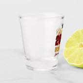 Maroon Gold Class of 2026 Custom Graduation Party Schnapsglas (Links)