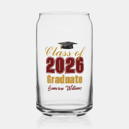 Maroon Gold Class of 2026 Graduation Party Dosenglas