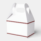 Maroon Gold Class of 2026 Graduation Party Geschenkschachtel (Rückseite)