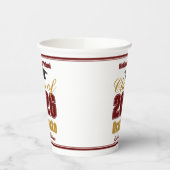 Maroon Gold Class of 2026 Graduation Party Pappbecher (Links)