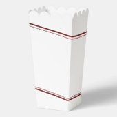 Maroon Gold Class of 2026 Graduation Party Popcorn Geschenkschachtel (Rückseite)