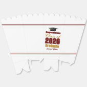 Maroon Gold Class of 2026 Graduation Party Popcorn Geschenkschachtel (Ungeklappt)