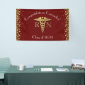 Maroon Gold der Nurse Nursing School Graduation Pa Banner (Messeveranstaltung)