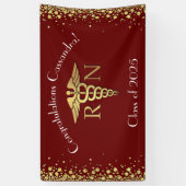 Maroon Gold der Nurse Nursing School Graduation Pa Banner (Vertikal)