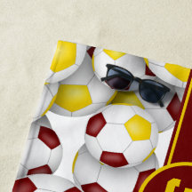 Maroon Gold Fußball-Bälle Sport-Team Farben