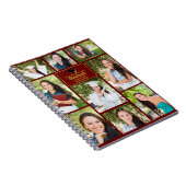 Maroon Gold Graduate Foto Collage 2024 Abschluss Notizblock (Rechte Seite)