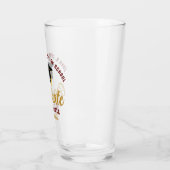 Maroon Gold Graduate Personalisierter Abschluss Glas (Links)