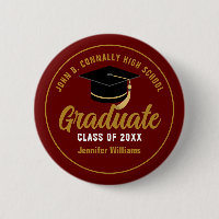 Maroon Gold High School Graduate Individuelle Name