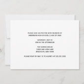 Maroon Gold High School Wiedersehen Custom Party Einladung (Rückseite)