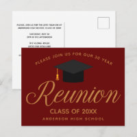 Maroon Gold High School Wiedersehen Custom Party