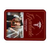 Maroon Gold Medical School Foto Abschluss Magnet (Horizontal)