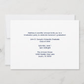 Maroon Gold Medical School Foto Graduation Party Einladung (Rückseite)