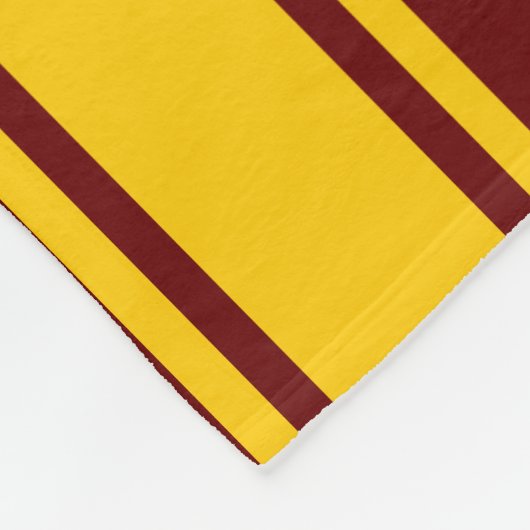 Maroon Gold personalisierten Grad Jahr Streifen Fleecedecke (Ecke)