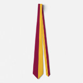 Maroon & Gold Split Color Krawatte (Vorderseite)