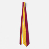 Maroon & Gold Split Color Krawatte (Rückseite)