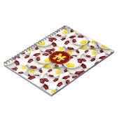 Maroon Gold Team färbt Fußball Notizblock (Linke Seite)