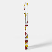 Maroon Gold Team färbt gürtelige Volleyballs Case-Mate iPhone Hülle (Rückseite / Links)