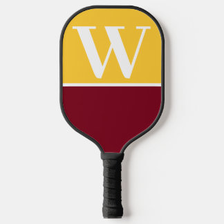 Maroon & Gold Uni Monogram Pickleball Paddel Schläger