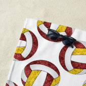 Maroon Gold Volleyball Team Farben sportlich Strandtuch (Beispiel)