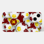 Maroon-Goldfußballmannschaft färbt Sportmuster Case-Mate iPhone Hülle (Rückseite (Horizontal))