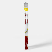 Maroon-Goldfußballmannschaft färbt Sportmuster Case-Mate iPhone Hülle (Rückseite / Links)