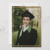 Maroon Graduation Cap Cowboy Boot Arrangement Einladung (Rückseite)