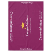 Maroon Graduation Cap Tablecloth Tischdecke (Vorderseite)