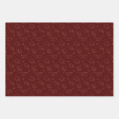 Maroon Graduation Cap Toss Geschenkpapier Set (Vorderseite 2)