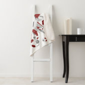 Maroon graue Fußball-Bälle Stars Mädchensaal Sherpadecke (Beispiel)