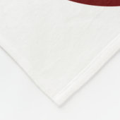 Maroon graue Volleyballs Mädcheneinrichtung Fleecedecke (Ecke)