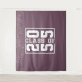 Maroon Gray Abschluss Class of Sport Typografy Wandteppich (Vorderseite)